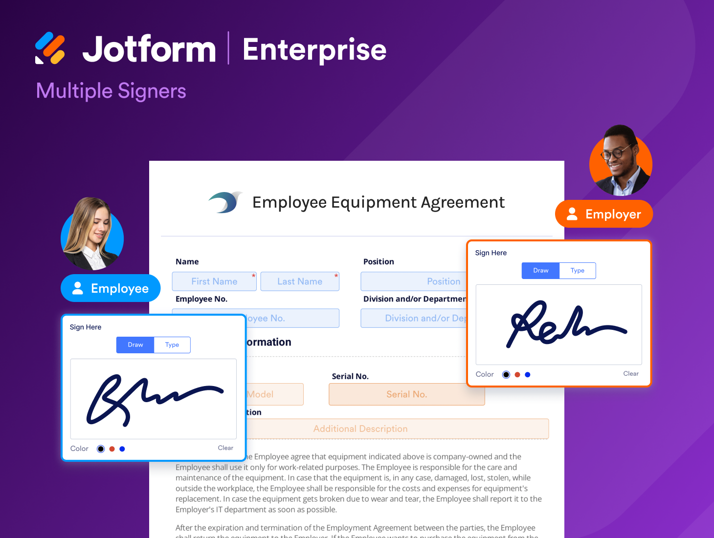 screenshot of Jotform Sign